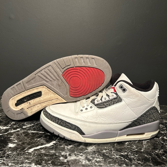 Nike Air Jordan 3 Retro 'Cement Grey' CT8532-106 Men's Size 10